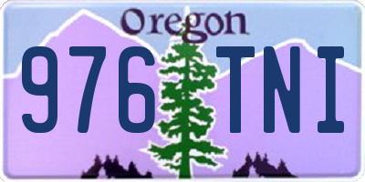 OR license plate 976TNI