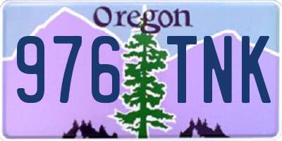 OR license plate 976TNK