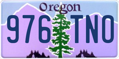 OR license plate 976TNO
