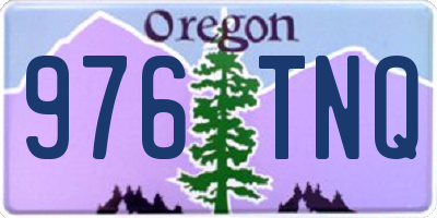 OR license plate 976TNQ