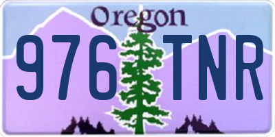 OR license plate 976TNR