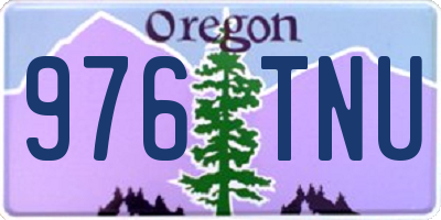 OR license plate 976TNU