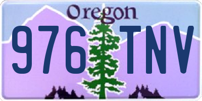 OR license plate 976TNV
