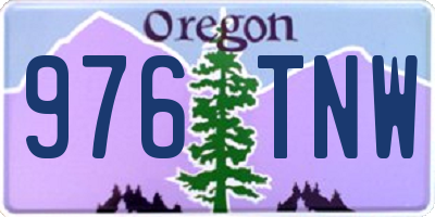 OR license plate 976TNW
