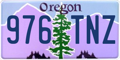 OR license plate 976TNZ