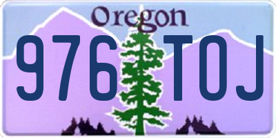 OR license plate 976TOJ