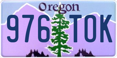 OR license plate 976TOK