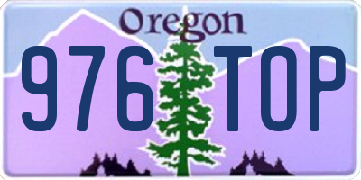 OR license plate 976TOP