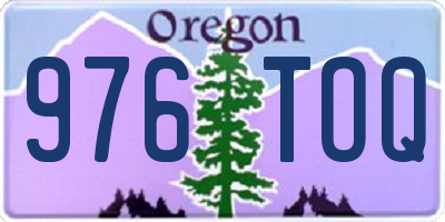 OR license plate 976TOQ