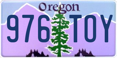 OR license plate 976TOY