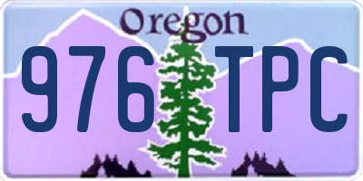 OR license plate 976TPC