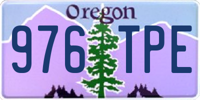 OR license plate 976TPE