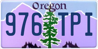 OR license plate 976TPI