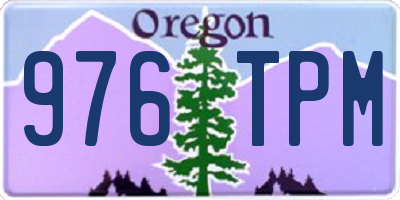 OR license plate 976TPM