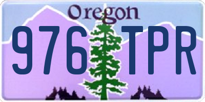OR license plate 976TPR