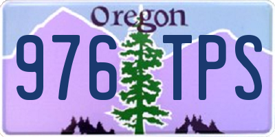 OR license plate 976TPS