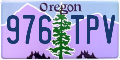 OR license plate 976TPV