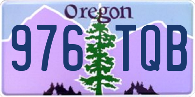 OR license plate 976TQB