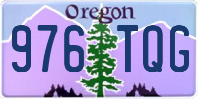 OR license plate 976TQG