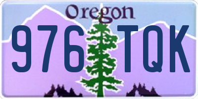 OR license plate 976TQK