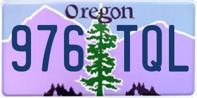 OR license plate 976TQL