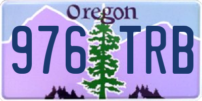 OR license plate 976TRB