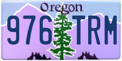 OR license plate 976TRM