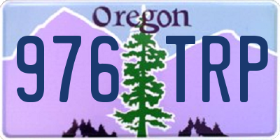 OR license plate 976TRP