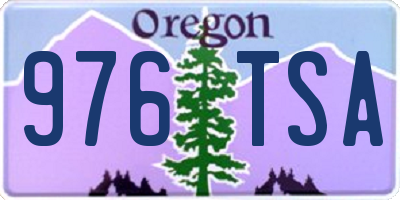 OR license plate 976TSA