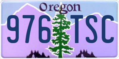 OR license plate 976TSC