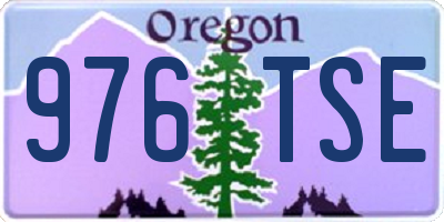 OR license plate 976TSE