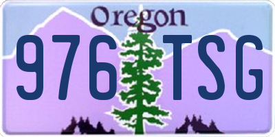 OR license plate 976TSG
