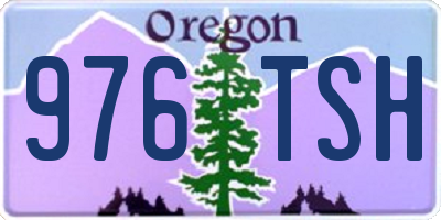 OR license plate 976TSH