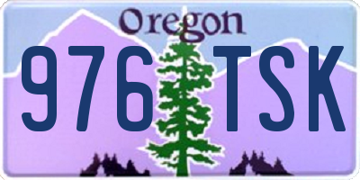 OR license plate 976TSK