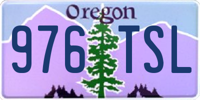 OR license plate 976TSL