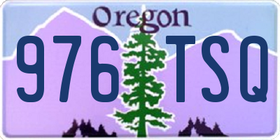 OR license plate 976TSQ