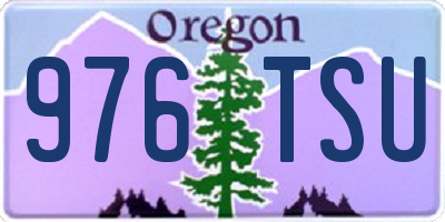 OR license plate 976TSU