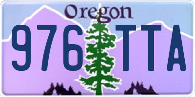 OR license plate 976TTA