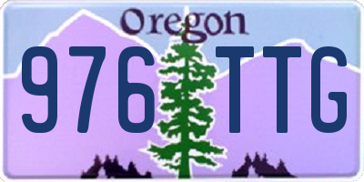 OR license plate 976TTG