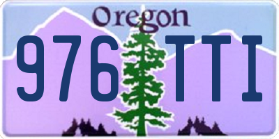 OR license plate 976TTI