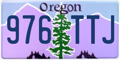 OR license plate 976TTJ