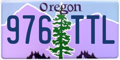 OR license plate 976TTL