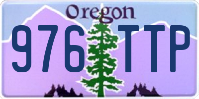 OR license plate 976TTP