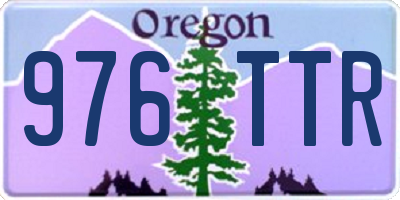 OR license plate 976TTR