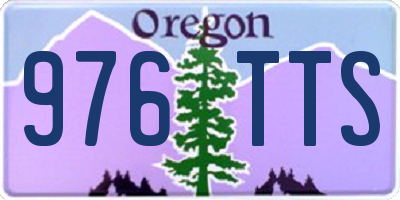 OR license plate 976TTS