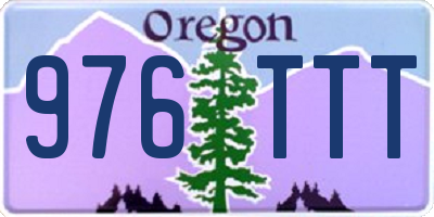OR license plate 976TTT