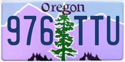 OR license plate 976TTU