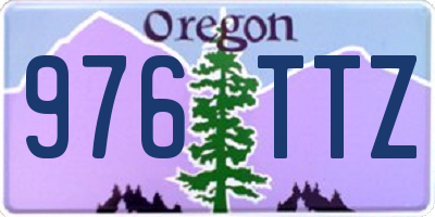 OR license plate 976TTZ