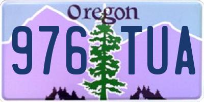 OR license plate 976TUA