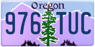 OR license plate 976TUC